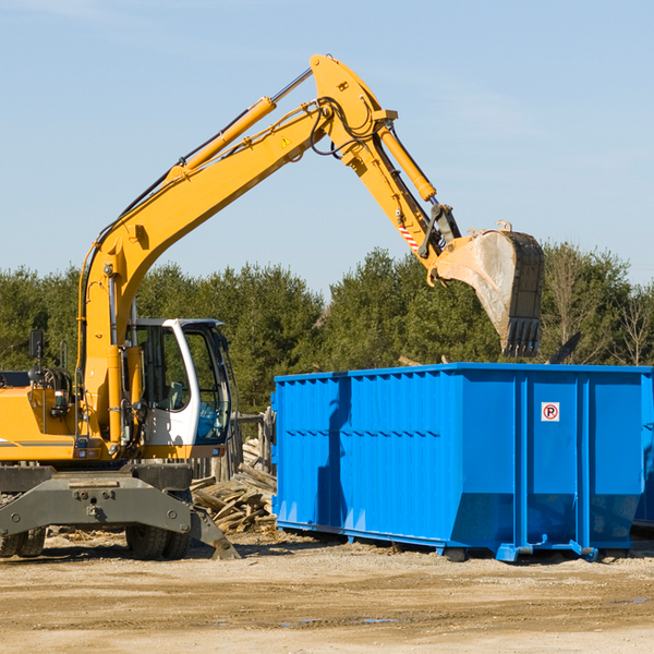 can i request a rental extension for a residential dumpster in Luxemburg